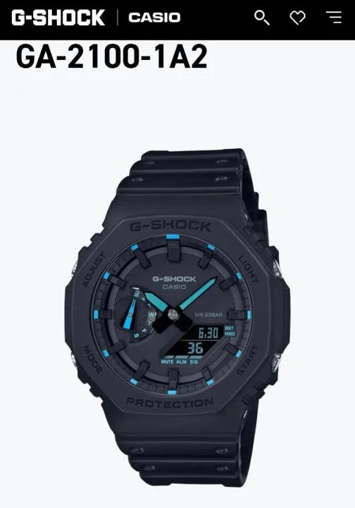 CASIO G SHOCK GA2100 BLUE - Image 2