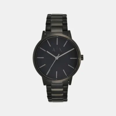ARMNAI EXCHANGE CAYDE BLACK ANALOG WATCH