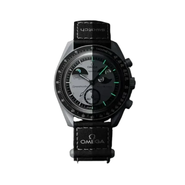 Swatch x Omega Bioceramic Moonswatch Mission to the Super Black Moonphase - Image 3