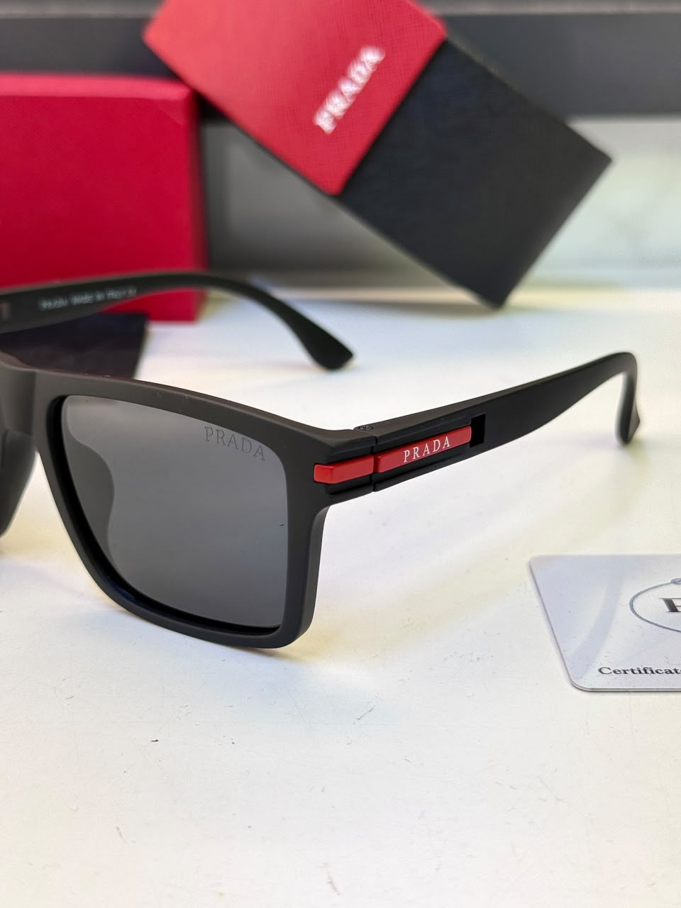 Prada Black Premium Quality Sunglass Fa 1258 - Image 3