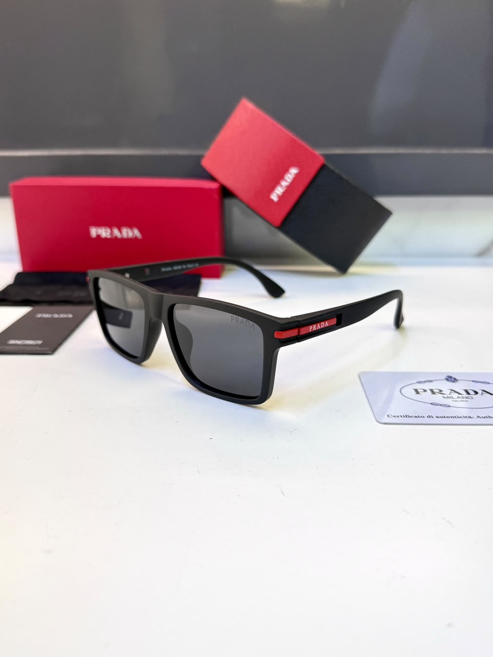Prada Black Premium Quality Sunglass Fa 1258 - Image 2