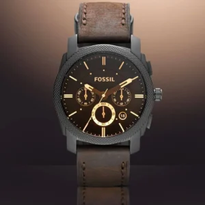 Fossil Machine Chronograph Brown Leather Watch